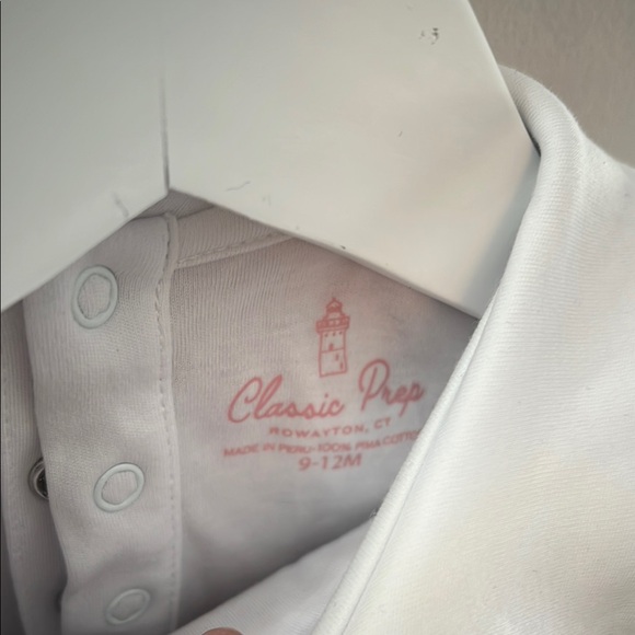 CPC - Red Corduroy Baby Romper with White Collar - Picture 3 of 6